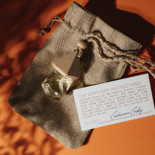 Wooden Prism Car Diffuser